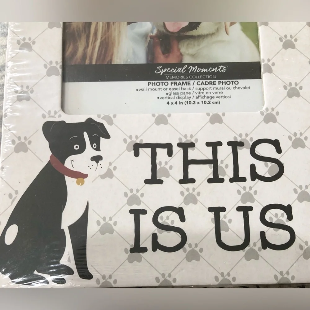 2 Adorable puppy love “This is Us”‎ dog photo frames new